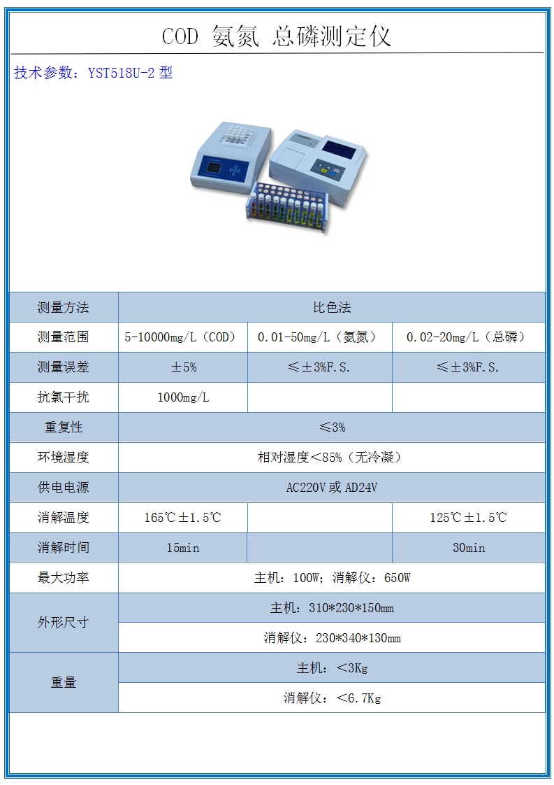 COD氨氮总磷测定仪 COD氨氮总磷测定仪